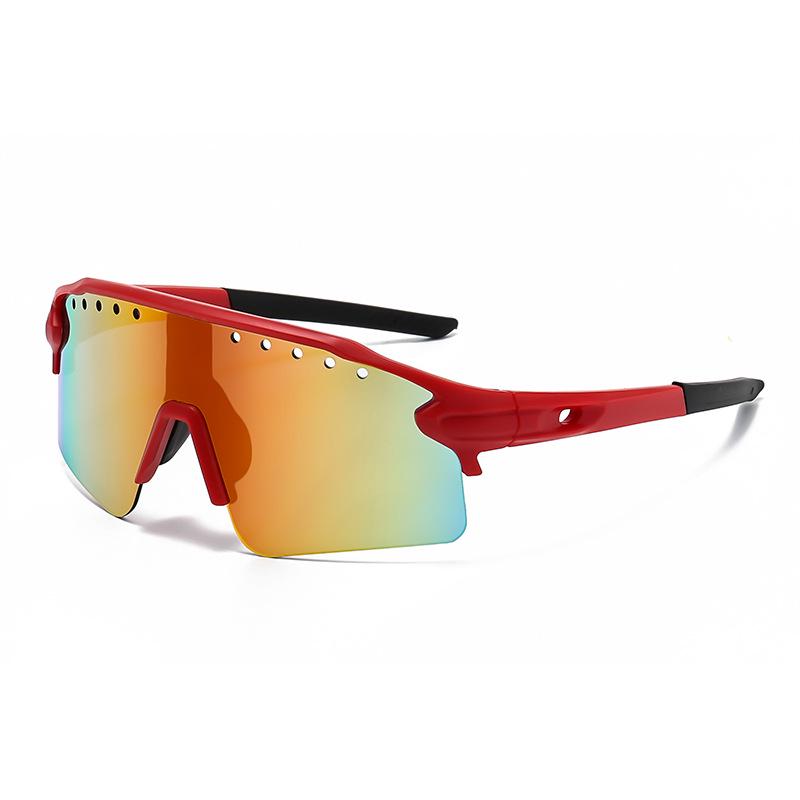 Iridescent Unisex Sports Cycling Sunglasses - Windproof & Sandproof