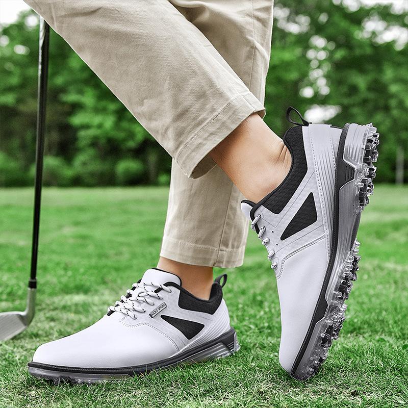 Autumn and Winter New Men's Golf Shoes Low-top Casual Shoes Thick-soled Sports Men's Shoes with Nails Outdoor Men's Shoes Trendy Shoes