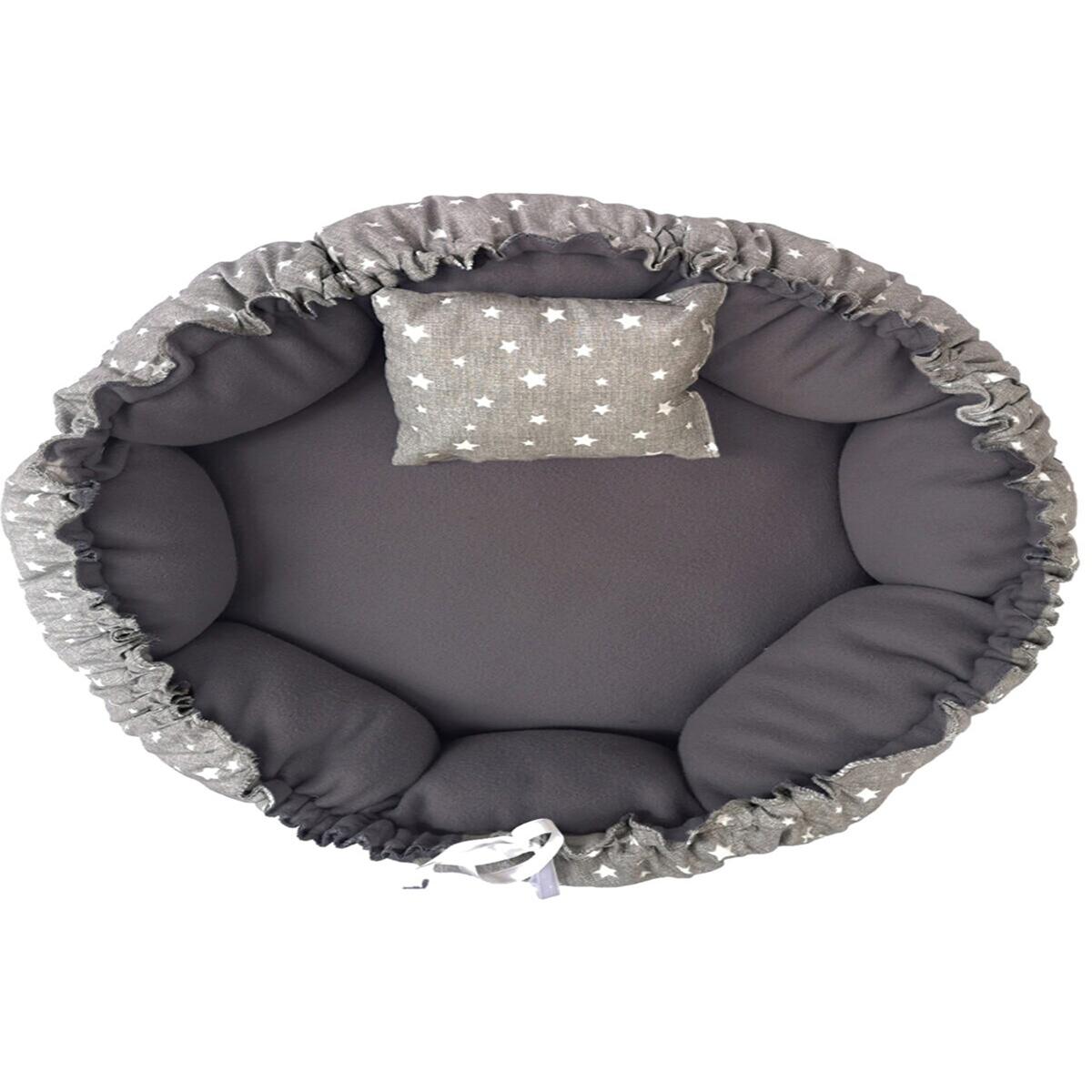 Letto per cani e gatti a due lati modello spagnolo - grigio Width: 45cm x 45cm colore grigio