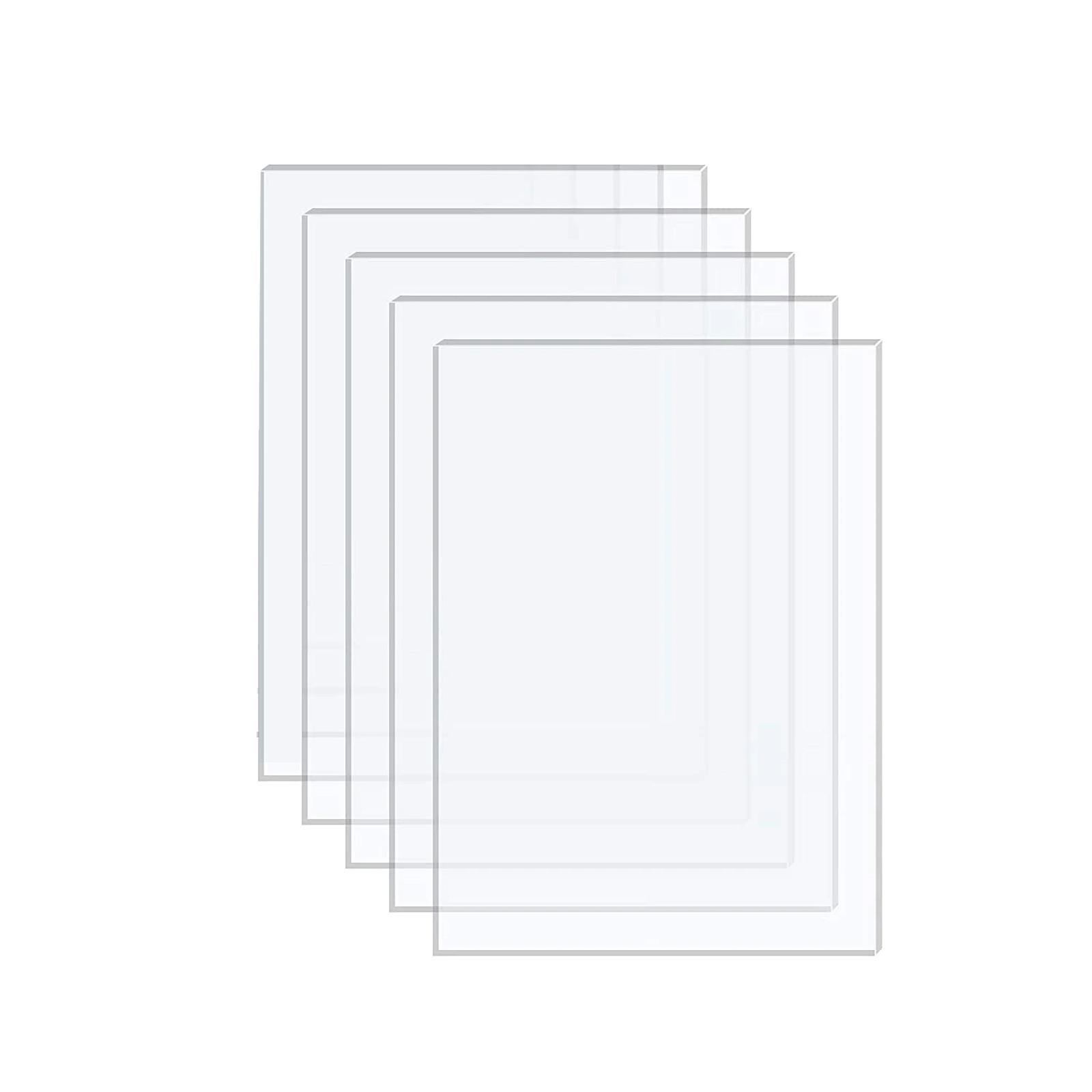 

5PCS Picture Frame Acrylic Sheets DIY Projects Glass 4x6inch