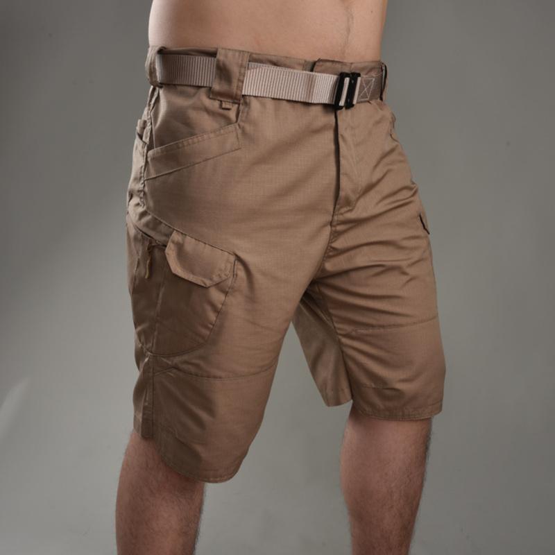 Men Urban Shorts Outdoor Wear-Resistant Cargo Shorts Quick Dry Multi-pocket Plus Size Hiking Pants