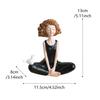 Yoga Girl Figurines Yoga Statue Art Sculpture Figure Resin Home Decoration Desk Ornament, Statuette For Your Desk/Bookshelf