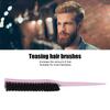Teasing Hair Brush Hair Care Portable 3 Row Teasing Brush for Beard Salon Travel Home