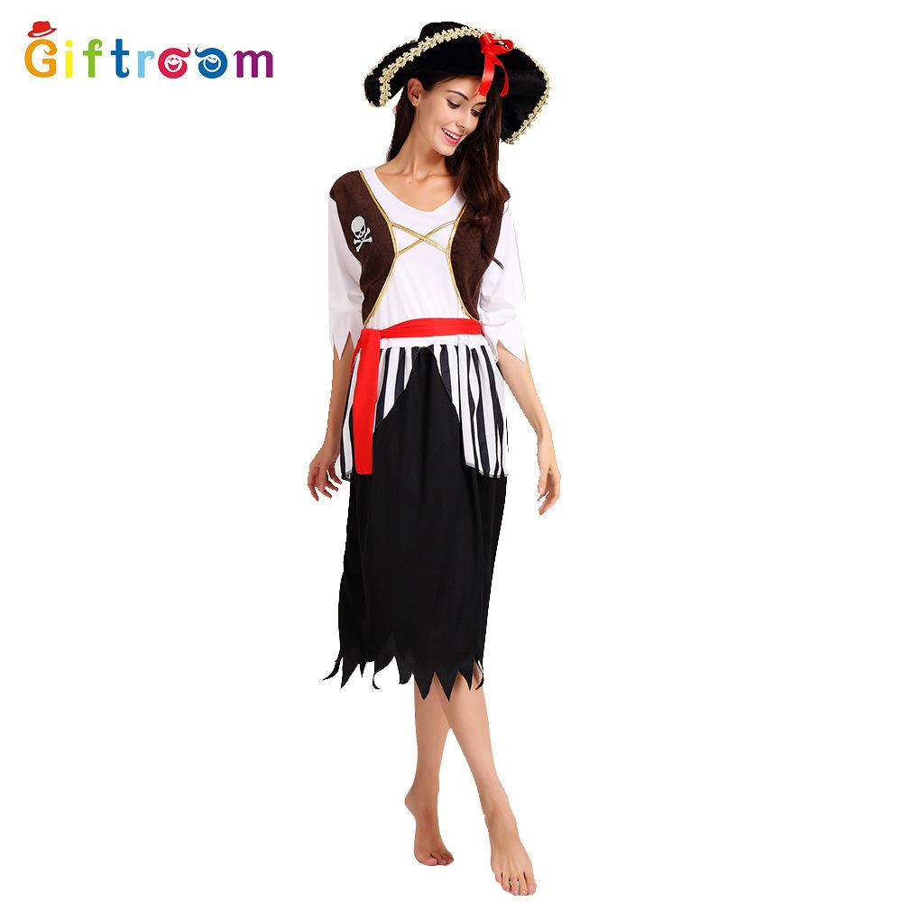 Elegant And Alluring Womens Pirate Costume Dress Perfect For Halloween And Costume Events