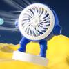 Astronaut Desk Fan 500mAh USB Rechargeable Summer Cooling Fan Quiet Portable Office Bedroom