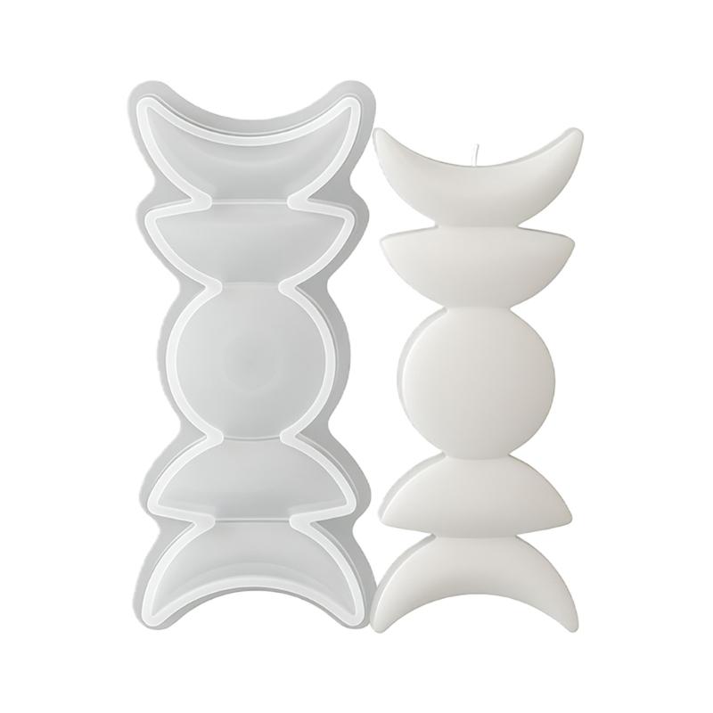 Sun Moon Star Silicone Candle Mold Multipurpose Craft Silicone Mold for Resin Casting Making Candle Soap Gypsum Ornament