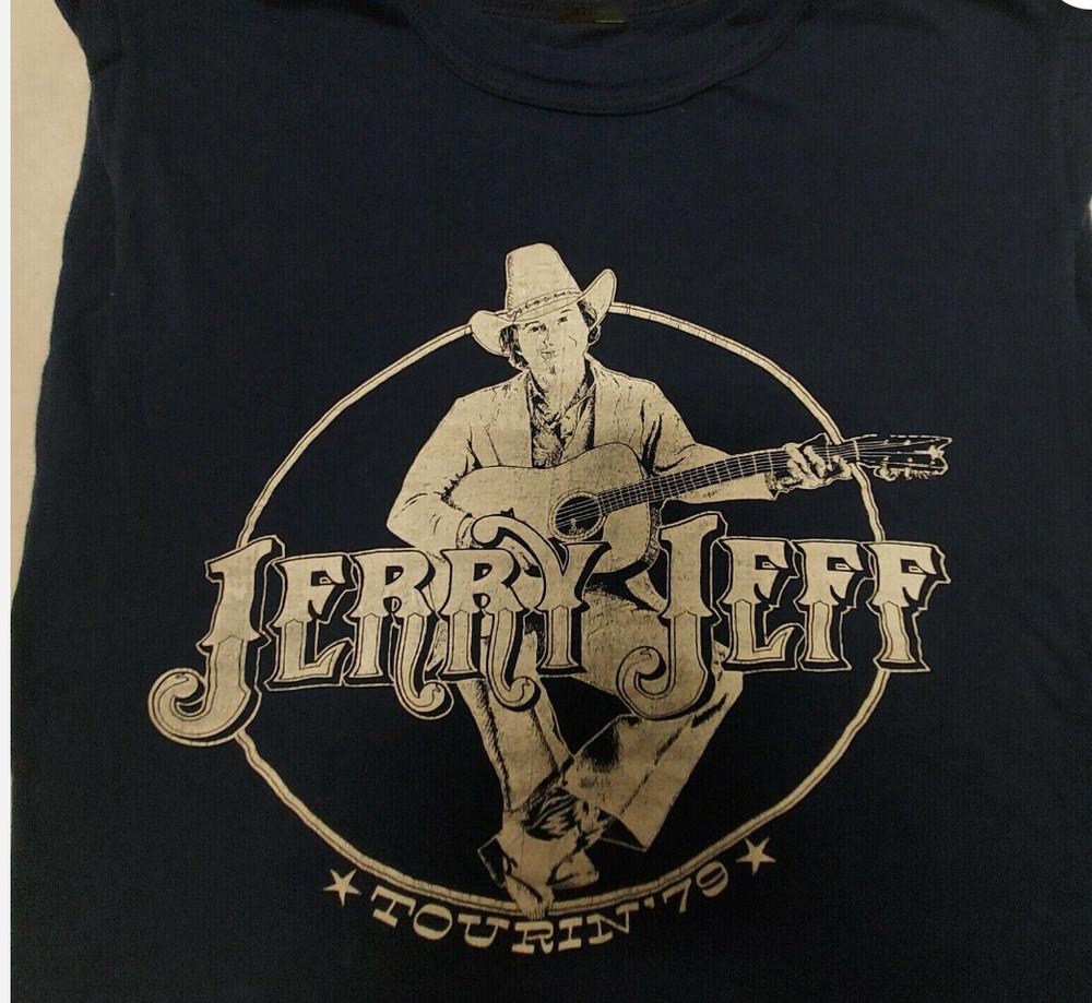 Vintage Jerry Jeff Walker Shirt Short Sleeve Black Unisex S-2345XL Unisex T-Shirt S