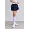 Navy Two Pocket Pleated Skirt Model