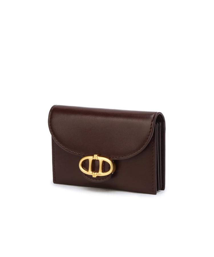Athe Vanessabruno Burgundy Bottalato Flap Accordion Card Wallet Aaho6F343D3