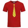 Summer Fun Tie Design Men's T-Shirt Novelty Fashion Hip Hop Short Sleeve Casual Comfortable 3D Printing Handsome Clothing
