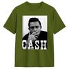 Vintage T Shirt Johnny Cash 100 Cotton T Shirts  Hip Hop Tshirt for Unisexs Summer Aesthetic Printed Short Sleeve Tops