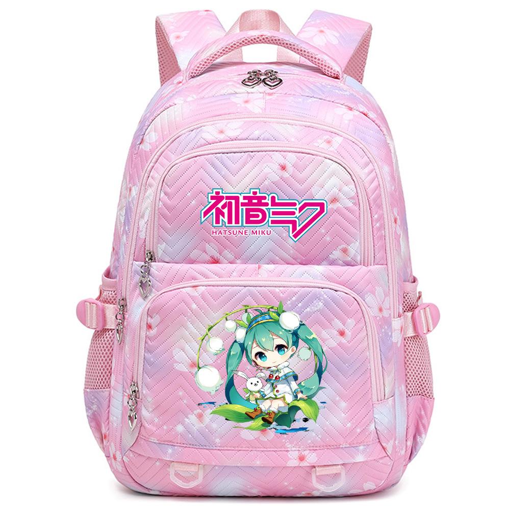 Anime Hatsune Miku Printed School Backpack Student Teenager Bookbag for Boy Girl Women Large Capacity Waterproof Backpack Travel Mochila Escolar