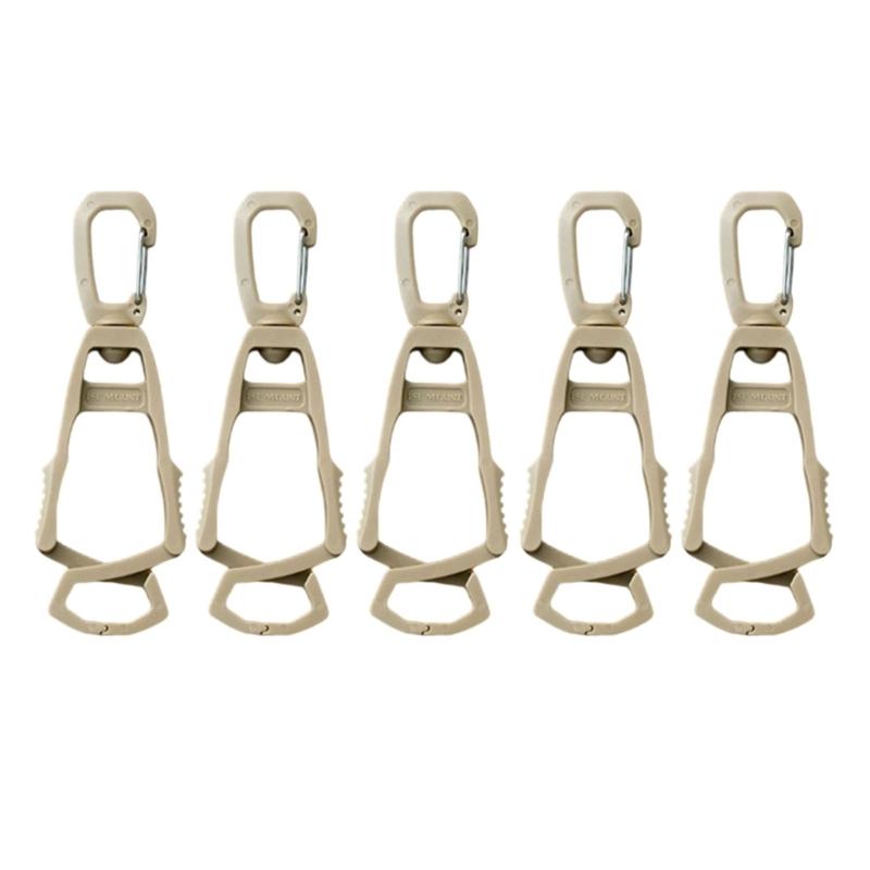Multipurpose Clip Hook for Outdoor Organization Plastic Clamps with Nonslip Grip for Camping Hiking Accessories
