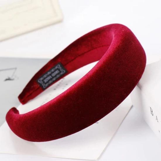 Thick Velvet Headband Hair Bands For Women Hair Accessories Plastic Padded Hairbands Retro Headwear Comfortable Head Hoop 4CM