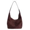Popular new large-capacity suede tote bag shoulder bag bucket bag versatile women's bag tote bag