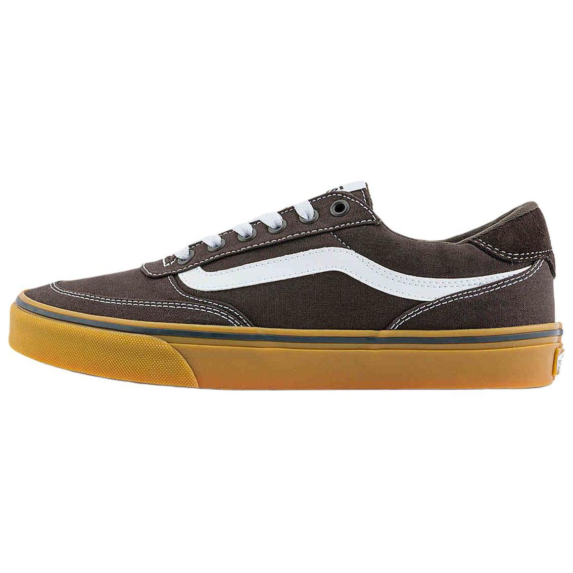 

New Vans Brooklyn LS Low Top Skateboard Shoes Men s Dark Brown VN000D7QD4C 41