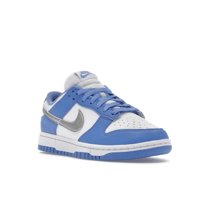 Nike Baskets Dunk Low Next Nature Royal Pulse pour femme, bleu, blanc métallisé et argent DD1873-402