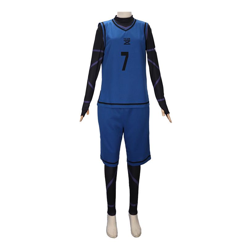 Blue Lock Anime Cosplay Jersey: Kiyoshi Ichi, Meguru Bachira, Hyoma Chigiri, Rensuke Kunigami
