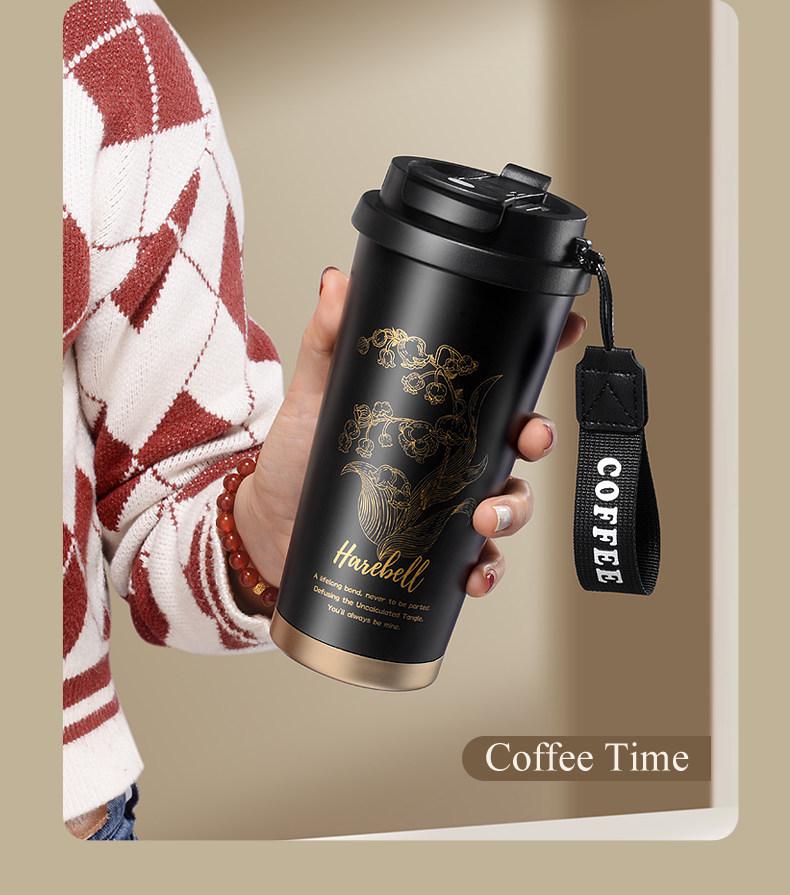 Lily High-Value Thermos Mug with Straw for Students - Large Capacity for Coffee & Water