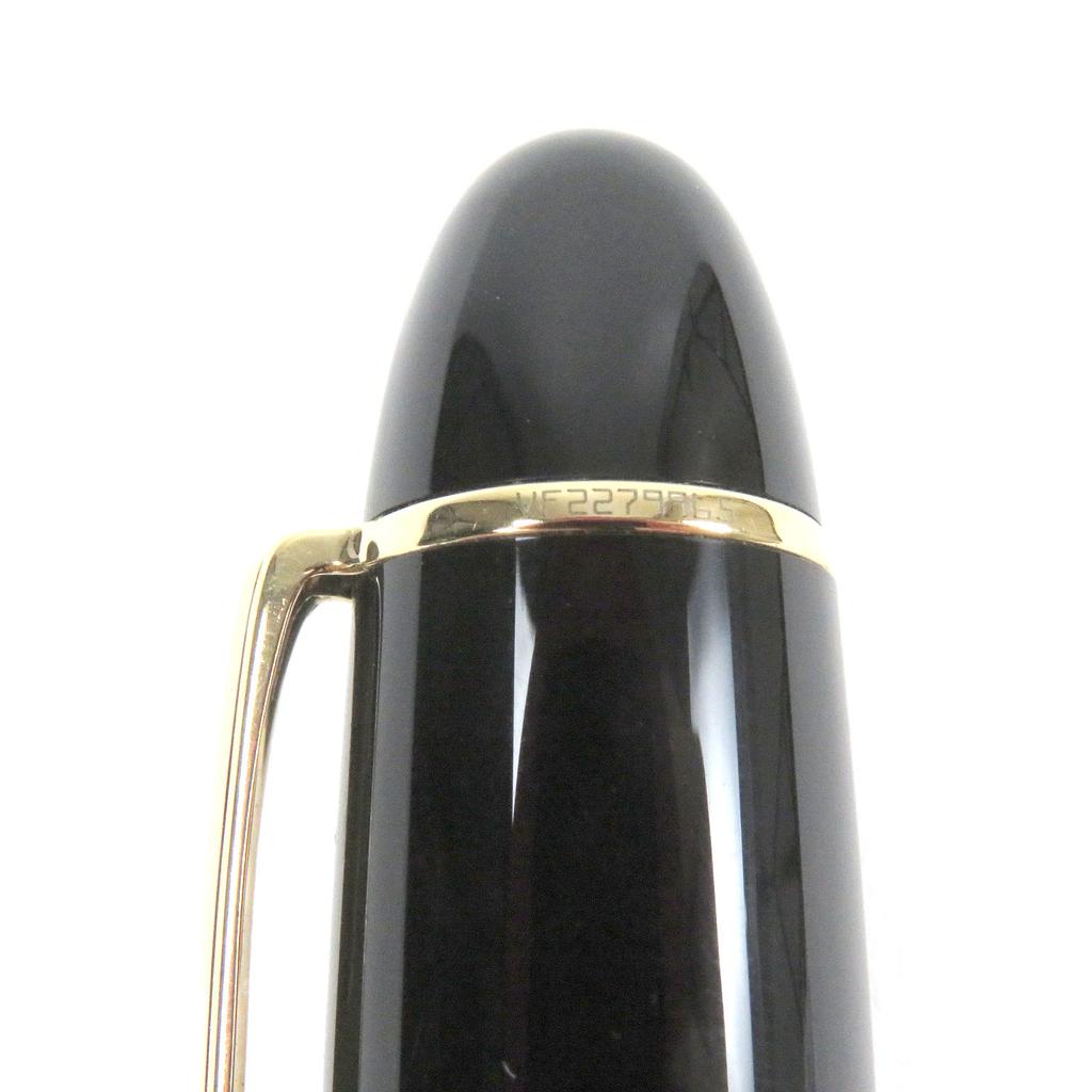 Excellent MONTBLANC Fountain Pen Meisterstck 149 Cap Type Black Gold 18K Mens Used