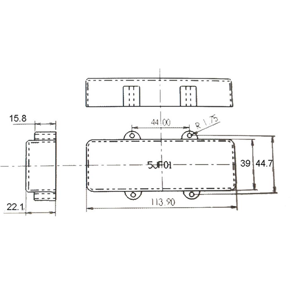 10*4*2cm Guitar Pickup Covers Sealed Humbucker Cover