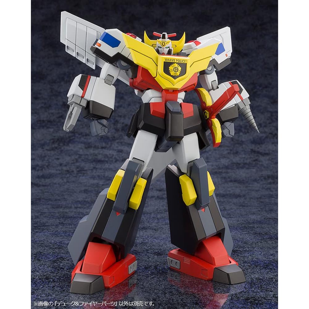 Brave Police Jay Decker Duke & Fire Parts Non-Scale Plastic Model Kit Approximately 115mm