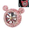 Car Air Vent Fragrance Decoration Sparkly Rhinestones Cute Shape Interior Car DecorationPink