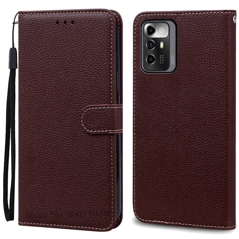 

Для ZTE Blade A72 чехол-кошелек кожаный флип-чехол для ZTE Blade A72 5G чехол задняя крышка для ZTE Blade A72 4G чехол Coque Fundas For ZTE Blade A72 5G кофейный