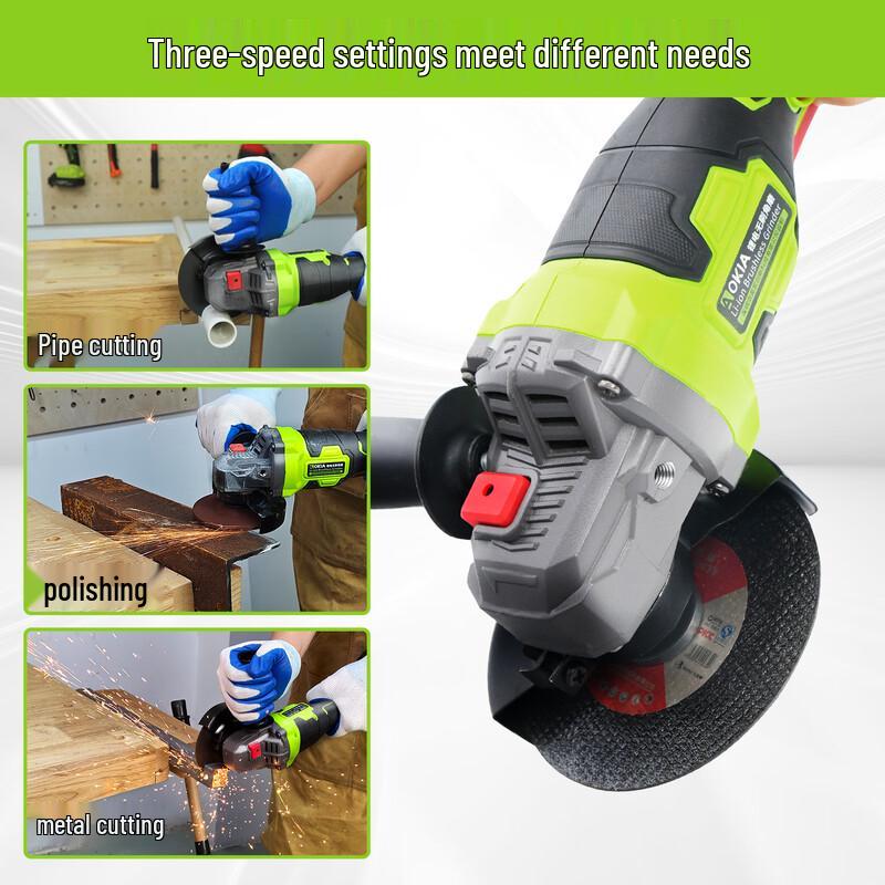 AOKIA 21V Cordless Brushless Angle Grinder CN plug (adapter included)