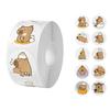 Capybara Sticker Labels Decorative Sticker Reward Sticker Animal Label Sticker Round Sticker for Envelopes