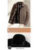 Mid-Aged & Elderly Velvet-Lined Corduroy Lapel Jacket - Thickened Winter Coat for Dad & Grandpa