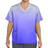 Men's Short Sleeve V,Neck Print Chest Pocket Care Top