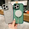 The Apple 16promax Skin-feel Magnetic Phone Case Is Suitable for The High-end Anti-drop Semi-transparent Iphone15