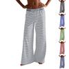 Pajama Pants Sleepwear Casual Drawstring Elastic Waist Pants Comfy Straight Yoga Loose Trousers