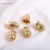 High Quality Brass Metal Tulip Floral Tassel Caps 14K Gold Plated Large Flower Bead Caps DIY Jewelry Making Accessories