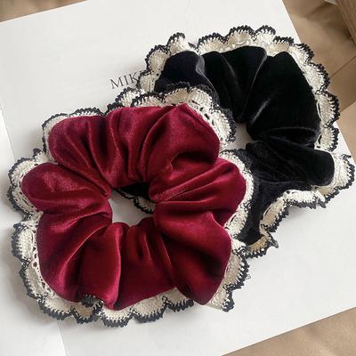 Elegant Velvet Scrunchies Women Girls Elastic Hair Rubber Bands Accessories Tie Hair Ring Rope Headdress Headwear Ornament
