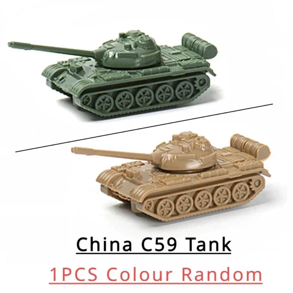 1/144 5cm Classic Tank Model WWII Soviet BM21 Italian B1 Destroyer US M35 Truck Finished Tiger Leopard Sand Table Plastic Toys