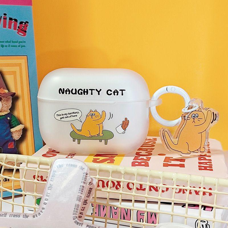 

AirPods 4 Cute Original with Lanyard Funny Fall-Proof Cat Headphone Case Second Generation Earphone Sleeves AirPods Pro2 Generation Earphone Case Apple AirPods Pro 2nd Generation With buckle