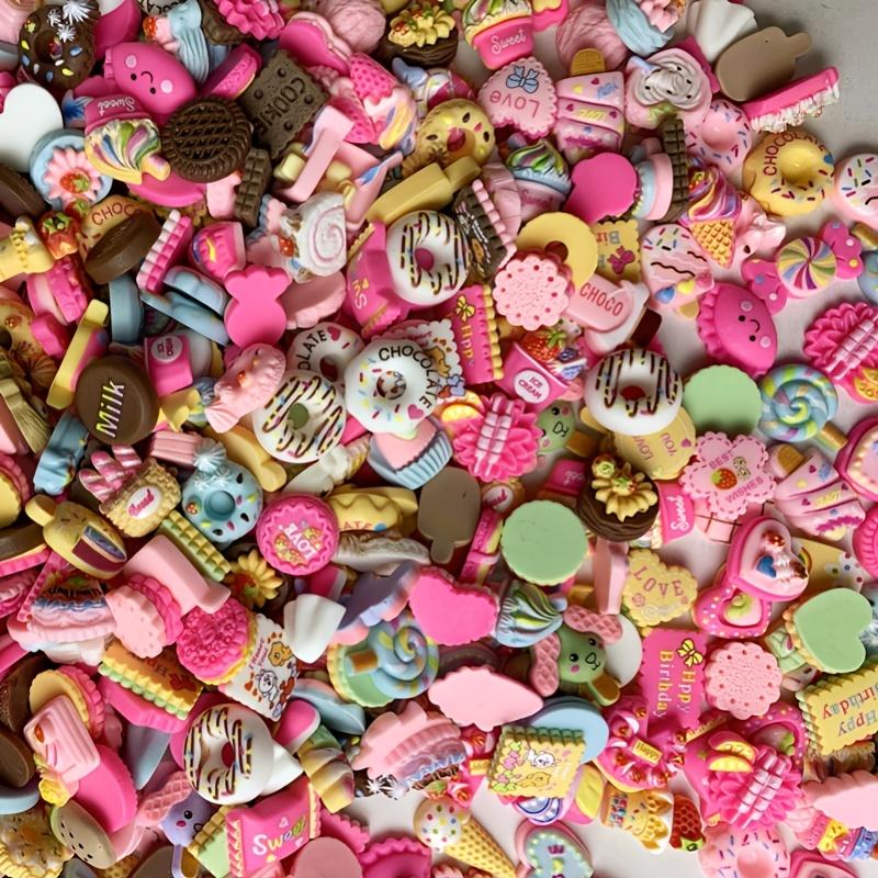15 Pcs/Bag Mixed Style Color Resin Biscuit Food Nail Art Phone Case Hairpin Fridge Handmade DIY Charms Accessory Decoration