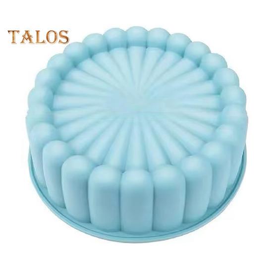 Silicone Cake Mold Flexible Large Round Breads Molds Oven Microwave Dishwasher Reusable Kitchen Bakeware for Baking Cake Breads Pies Tarts Jello