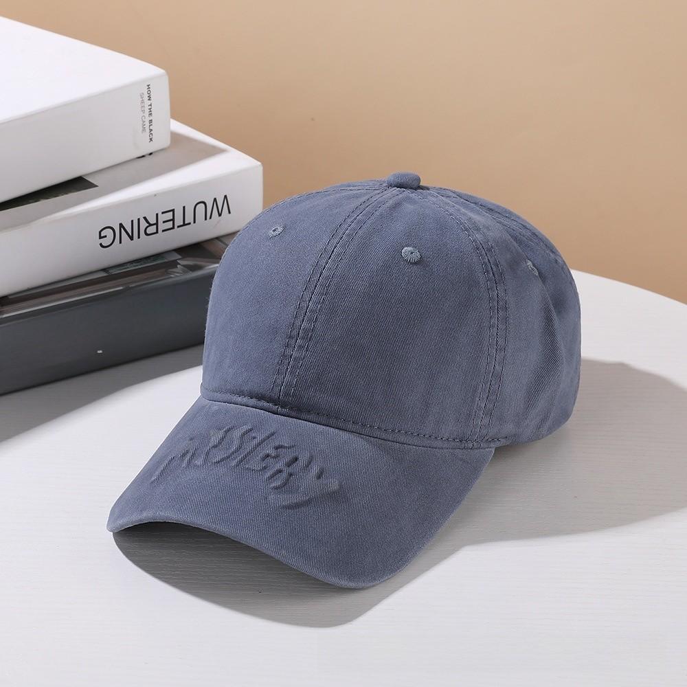 Style Letter Embroidered Cotton Baseball Cap With Sun Protection For Casual Wear