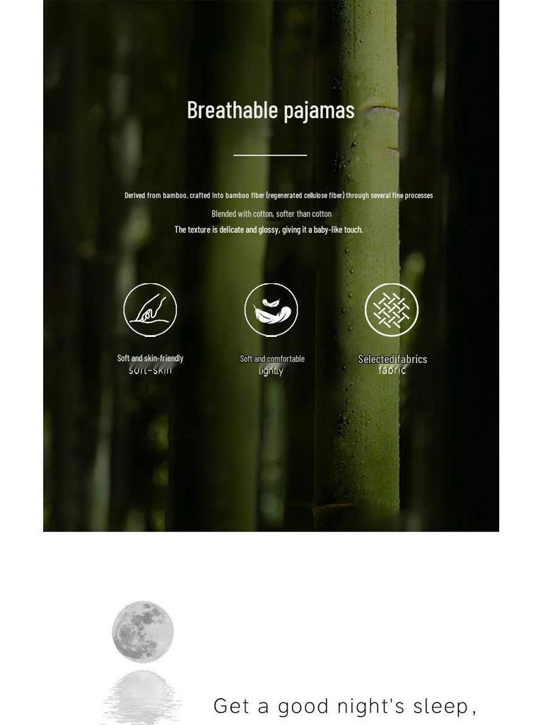 Bamboo Fiber Women's Long Sleeve Wabi-Sabi Nightgown - Mid-Length Autumn Pajamas Dress