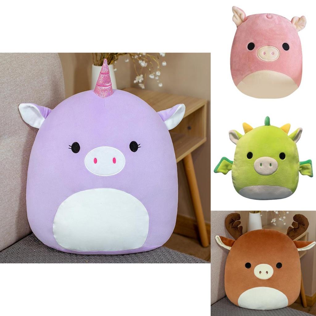 Entzückende Squishmallows Stofftierpuppe Plüsch Einhorn Dinosaurier Weiches Kissen Kissen für Kinder