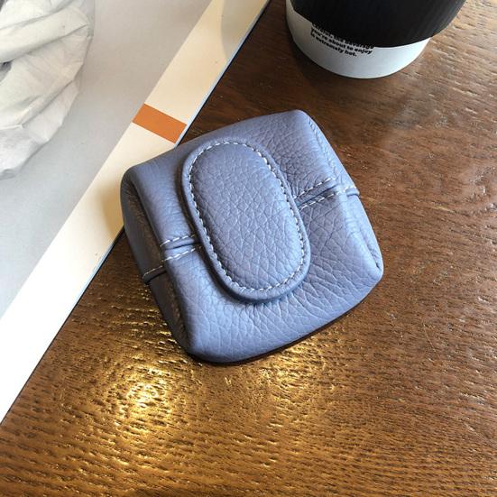 Mini Münzgeldbörse Druckknopfverschluss Kleine Geldbörse Kleingeldfach Damen Geldbörse für Schlüssel Lippenstift Kopfhörer Handtaschen-Organizer