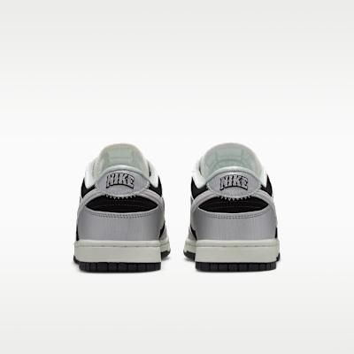Nike Dunk Low Retro 'Metallic Silver Black Sail'
