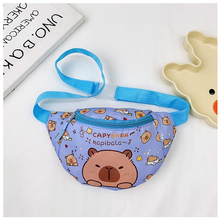 Crossbody Printed Capybara Chest Bag Children Cartoon Outdoor Leisure Waist Pack