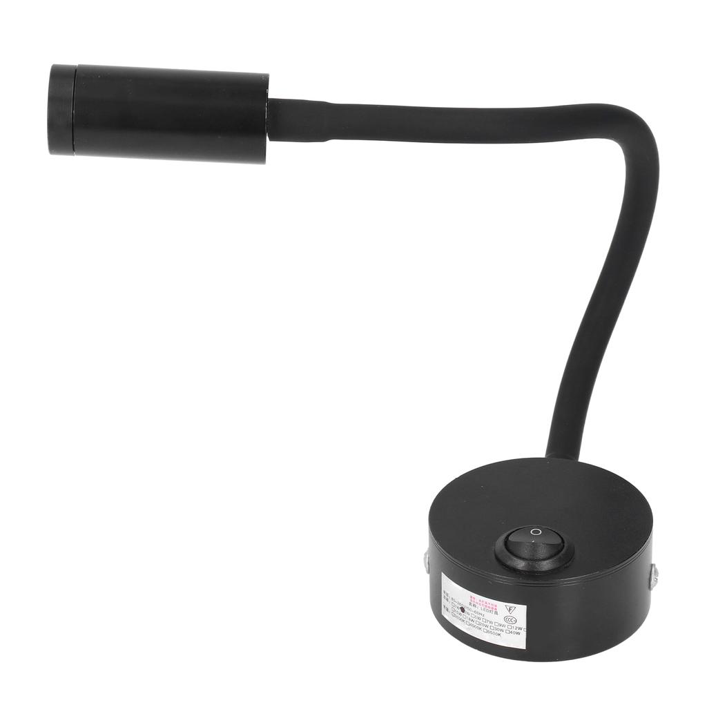 3W LED Hose Spotlight 4000K LED Wall Lamp Wall Gooseneck Sconce for Hotel Bedroom 85‑265V