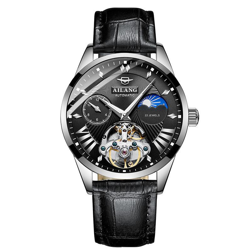 AILANG Watch Men's Automatic Mechanical Men's Watch Waterproof Hollow Watch