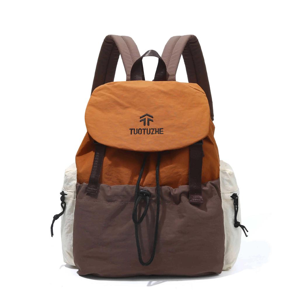 Schoolbag Leisure Outdoor Short Trip Backpack Women's 1011 New Large Capacity Student School Bag Versatile Commuter Backpack