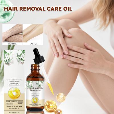 Óleo Rotundus, Um Óleo Aromático para Depilação, Suaviza o Ressecamento e a Vermelhidão, e é Usado para Depilação e Redução do Crescimento de Pelos Corporais, 60ml